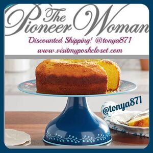 🦋 New Pioneer Woman Keepsake Floral Enamel Cake Stand